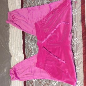 Victoria's Secret Pink Velour Joggers Size L